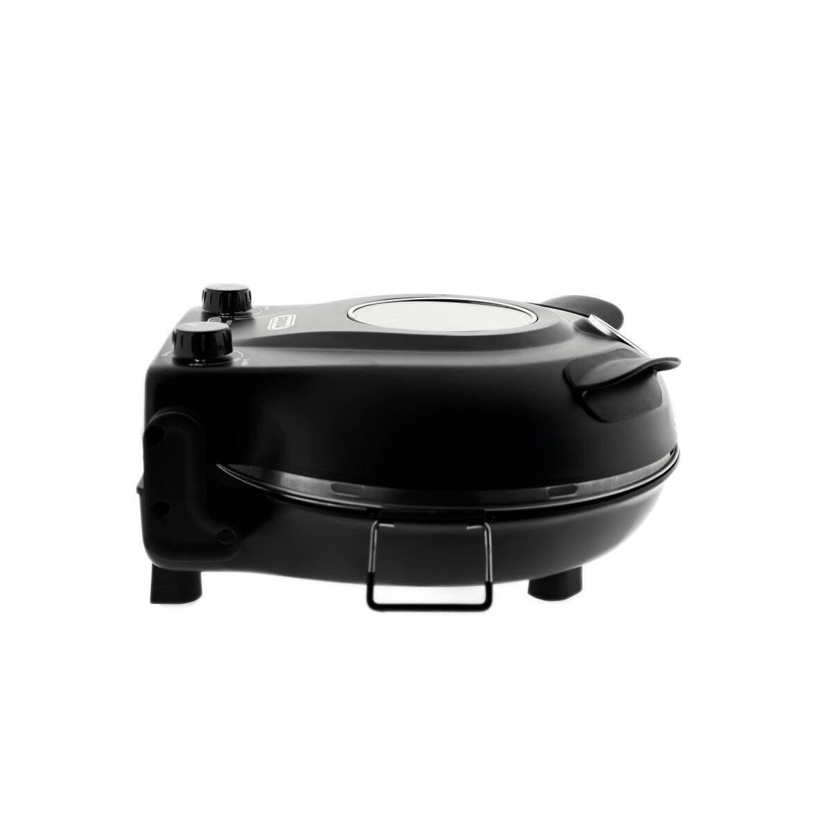 Forno in pietra Mulex con 5 impostazioni di temperatura, 1200 W - pietra per pizza ø30 cm, nera-4