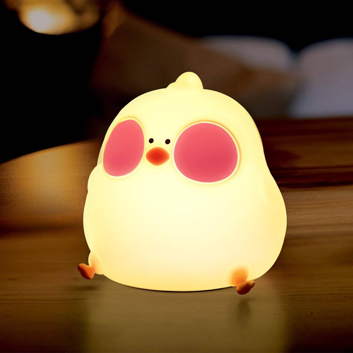 Forever Light HUNGRY CHICKEN FNL-10 Luce notturna a LED con batteria ricaricabile, bianco caldo-2