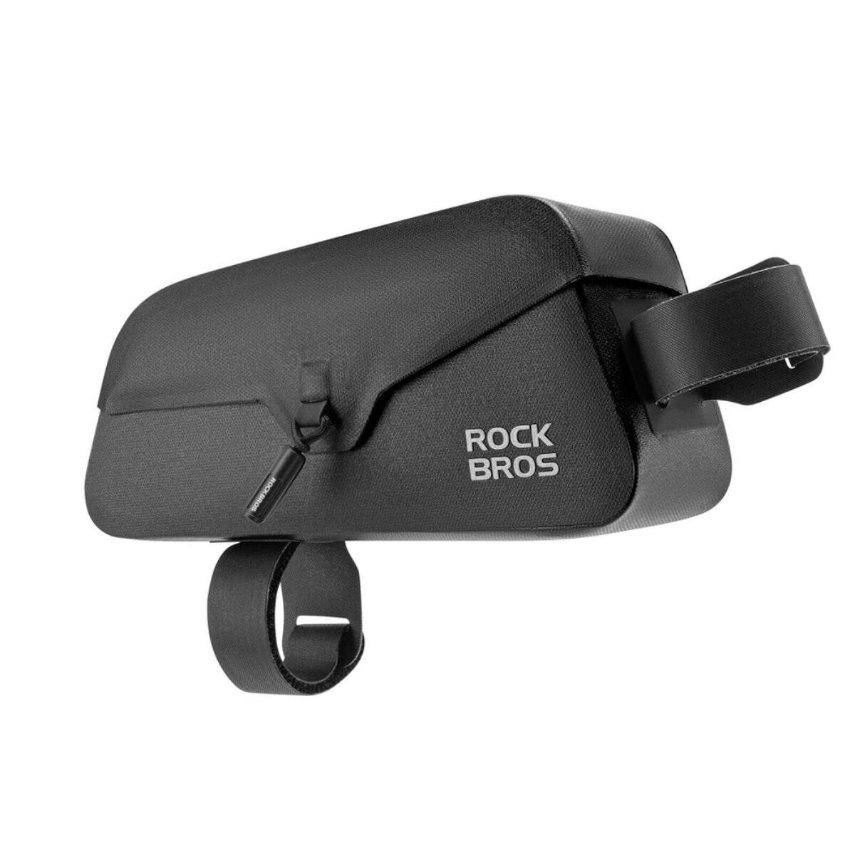 Borsa impermeabile da telaio per bicicletta Rockbros da 0,9 l con chiusura magnetica nera-0