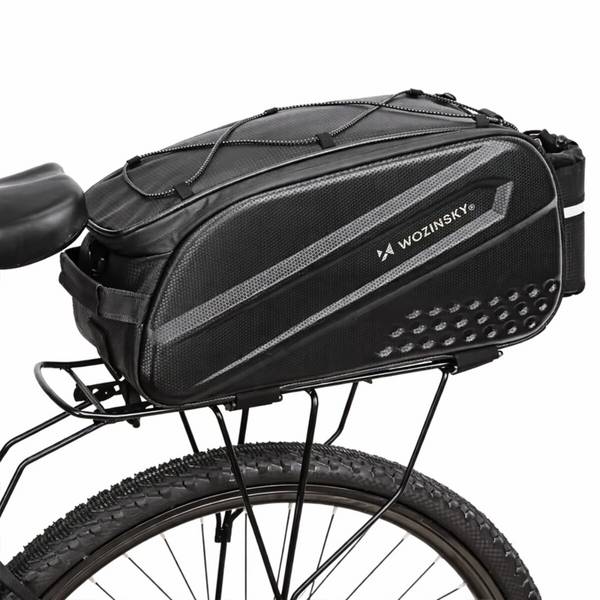 Borsa da bicicletta Wozinsky da 14 l con tasche laterali espandibili