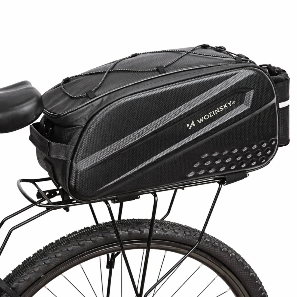 Borsa da bicicletta Wozinsky da 14 l con tasche laterali espandibili-0