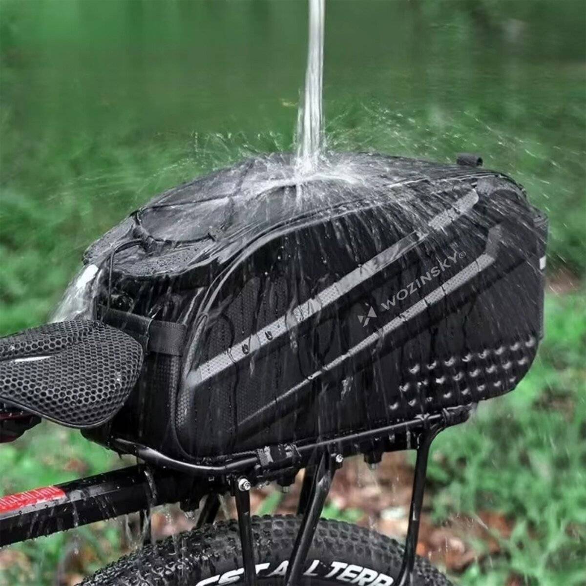 Borsa da bicicletta Wozinsky da 14 l con tasche laterali espandibili-1
