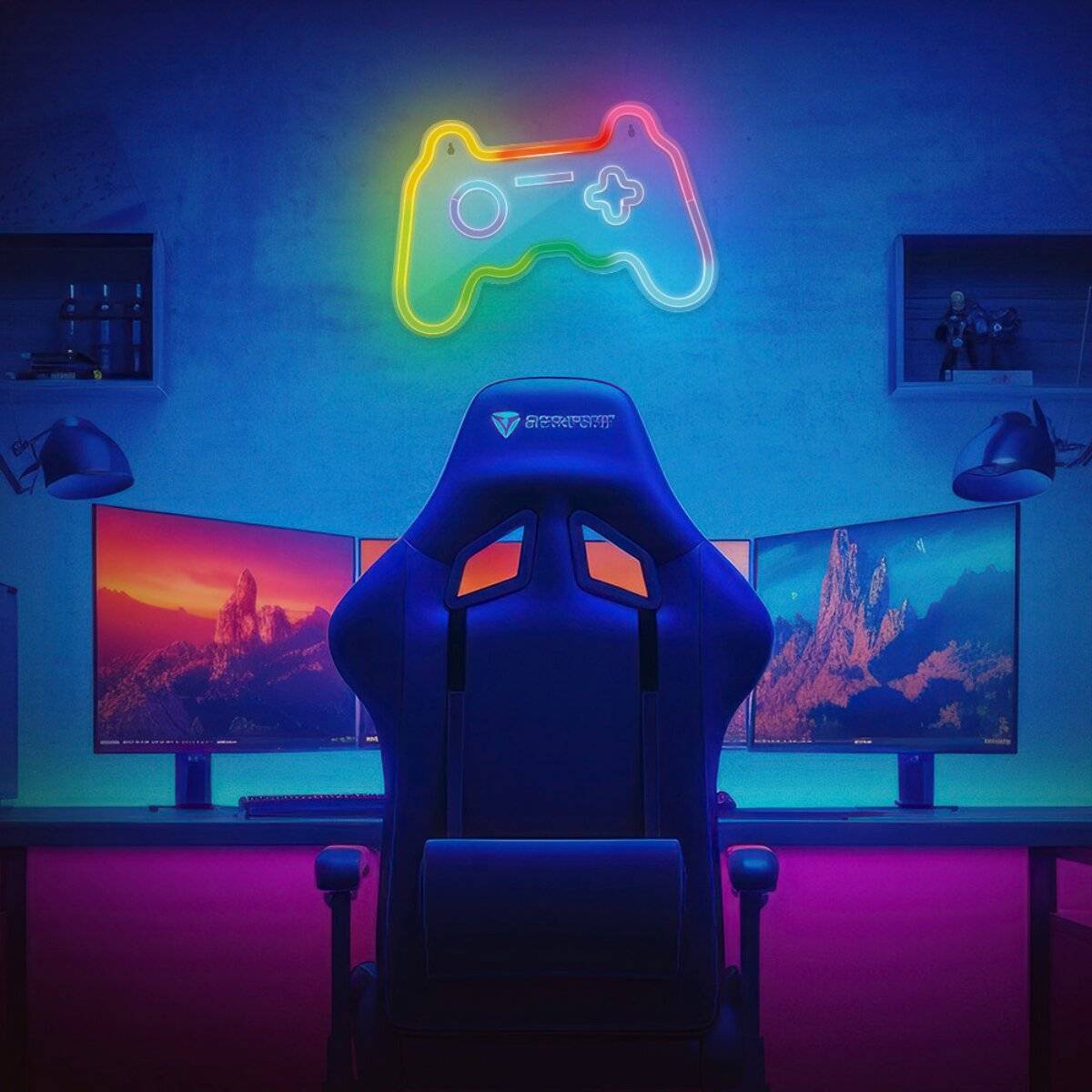 Forever Light Neon LED RGB GAMEPAD FLRNE04 con telecomando-3