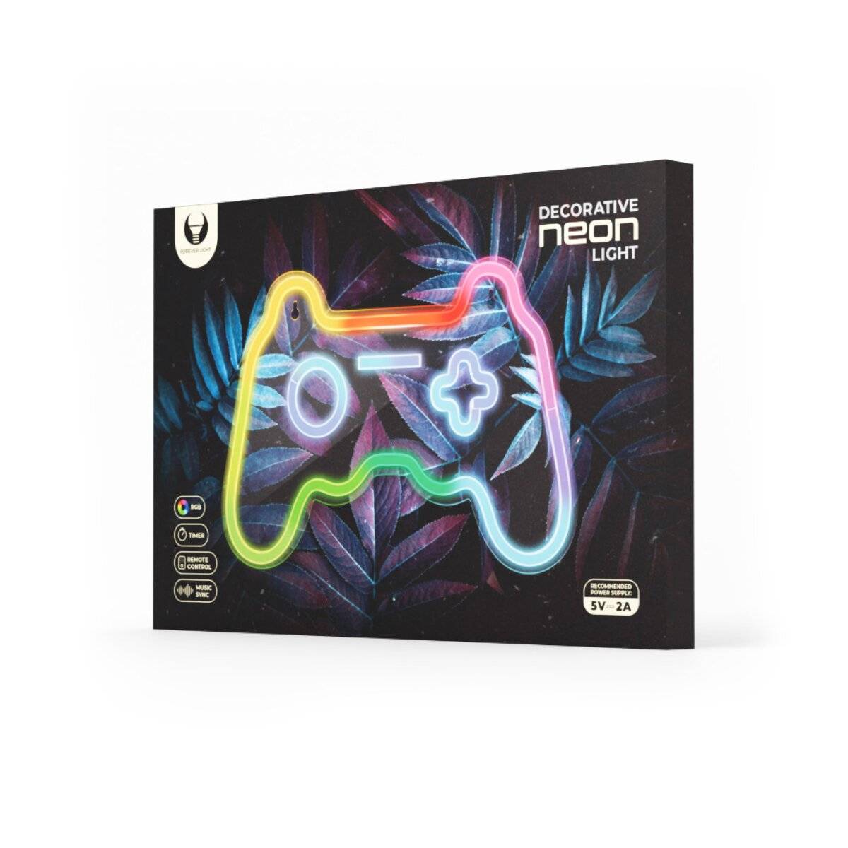 Forever Light Neon LED RGB GAMEPAD FLRNE04 con telecomando-4