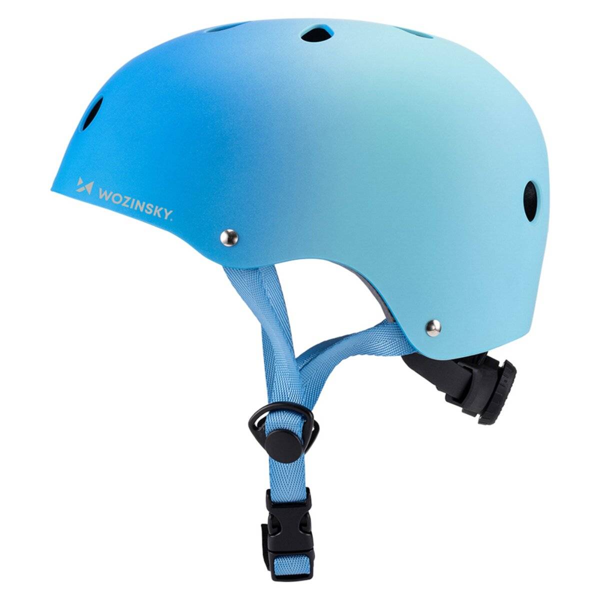 Casco Wozinsky BMX/Scooter taglia S 48-52 cm con rotella di regolazione a 360° blu-2