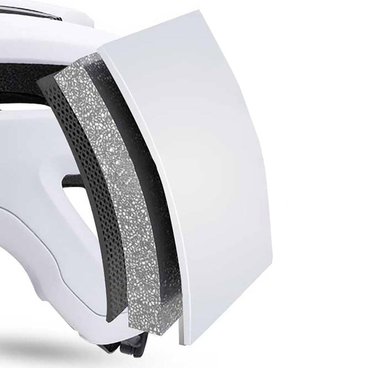 Casco da bicicletta Wozinsky MTB, taglia L (57 x 62 cm), leggero con ventilazione, nero e bianco-2