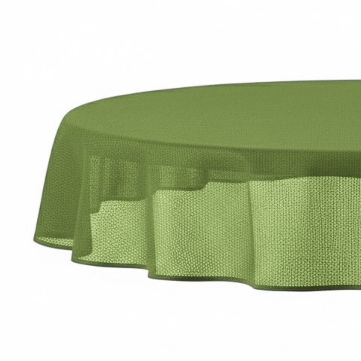 Tovaglia da giardino 140 x 180 cm per giardino, terrazza e balcone - ovale, impermeabile e facile da pulire, verde-0