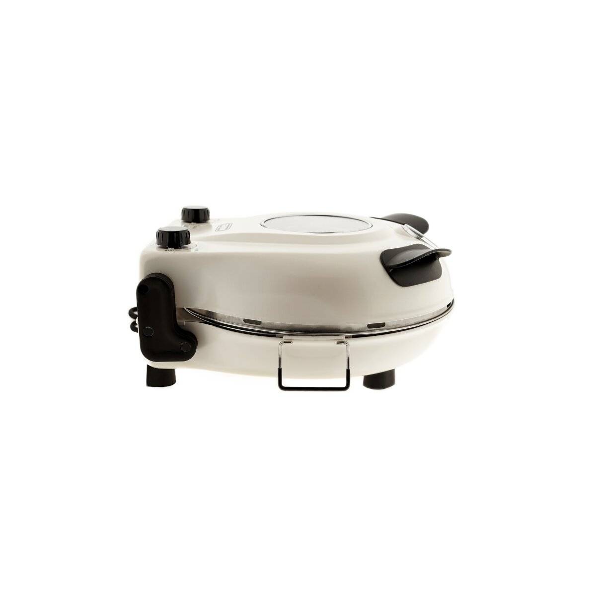 Forno in pietra Mulex con 5 impostazioni di temperatura, 1200 W - pietra per pizza ø30 cm, crema-3