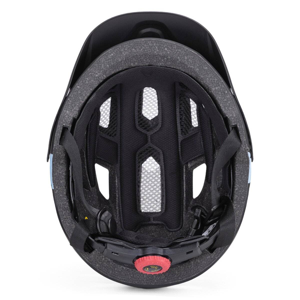 Casco da mountain bike per bambini Wozinsky con visiera rimovibile 360° System S Nero-2