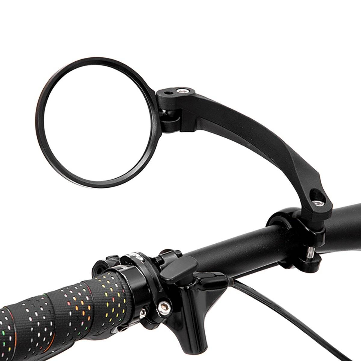 Specchietto retrovisore per bicicletta Wozinsky WLR-01I sinistro 75 x 75 mm girevole a 360° nero-3