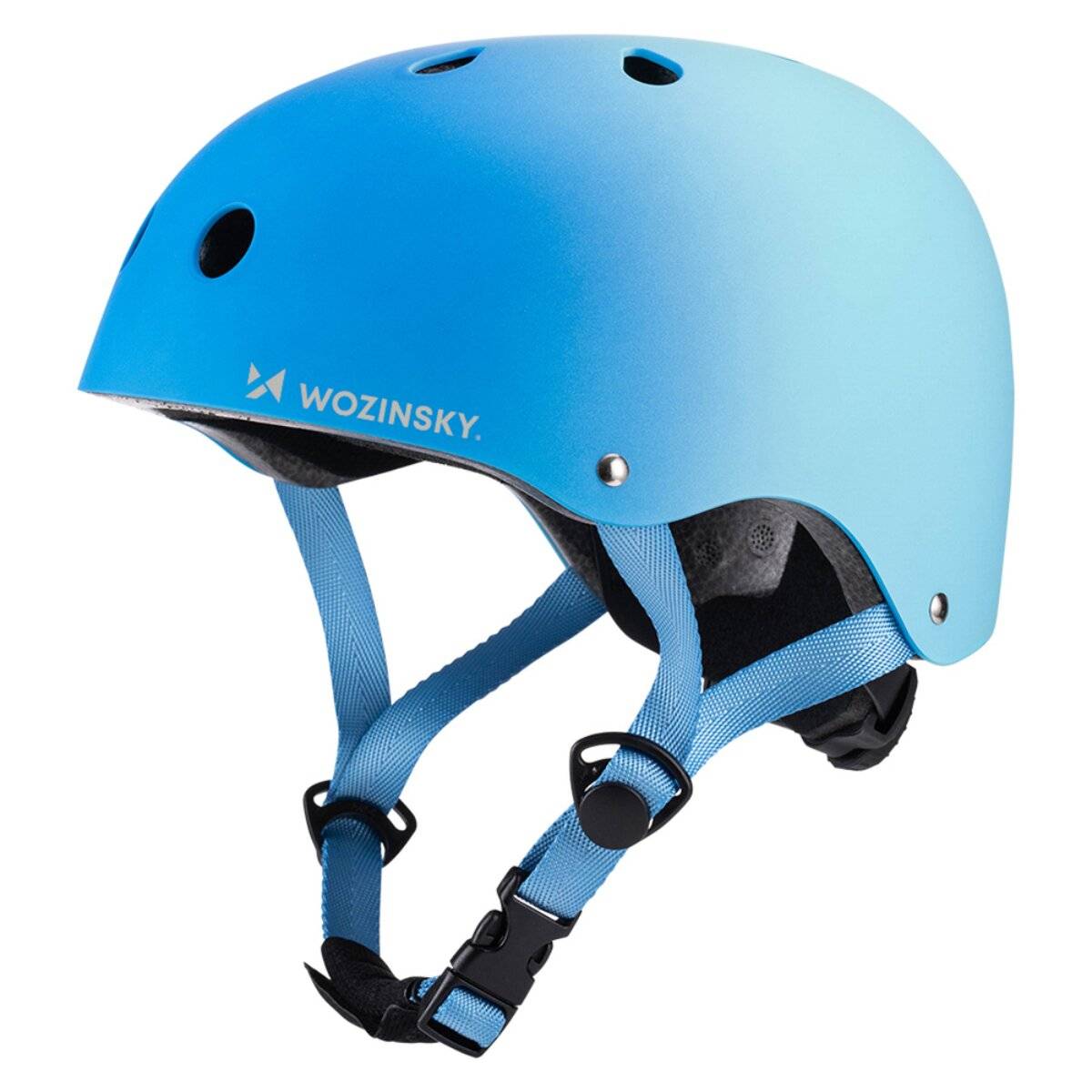 Casco Wozinsky BMX/Scooter taglia S 48-52 cm con rotella di regolazione a 360° blu-0