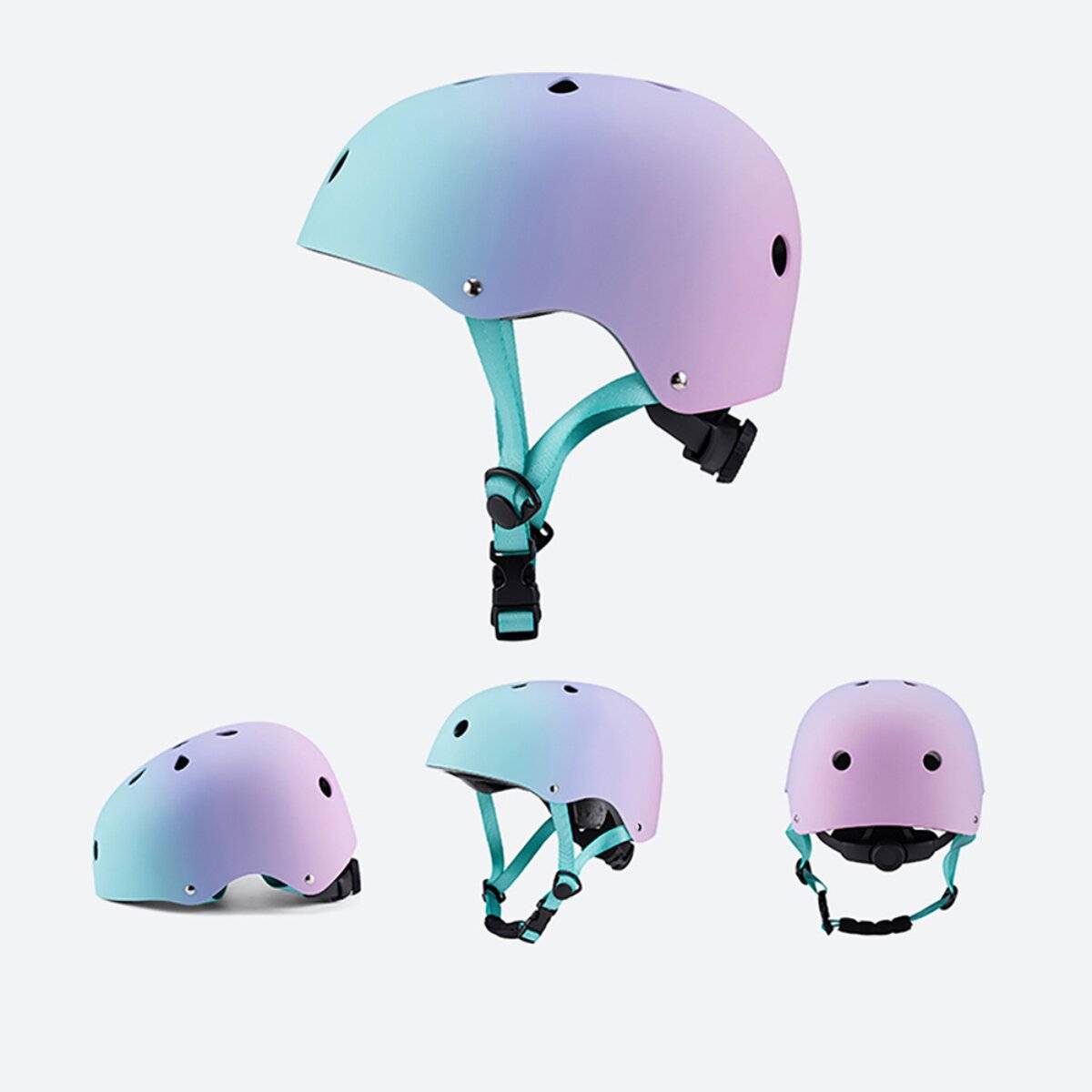 Casco Wozinsky BMX/Scooter taglia S 48-52 cm con rotella di regolazione a 360° rosa-4