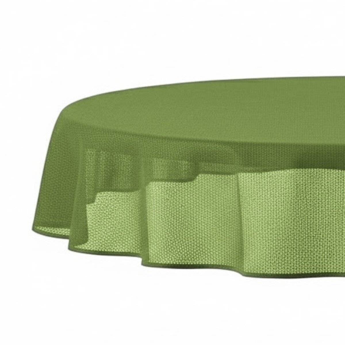 Tovaglia da giardino 160 x 220 cm per giardino, terrazza e balcone - ovale, impermeabile e facile da pulire, verde-0