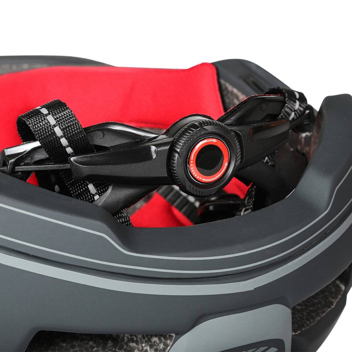 Casco integrale per bambini Wozinsky con luce posteriore USB, taglia S (52-56 cm), grigio-4