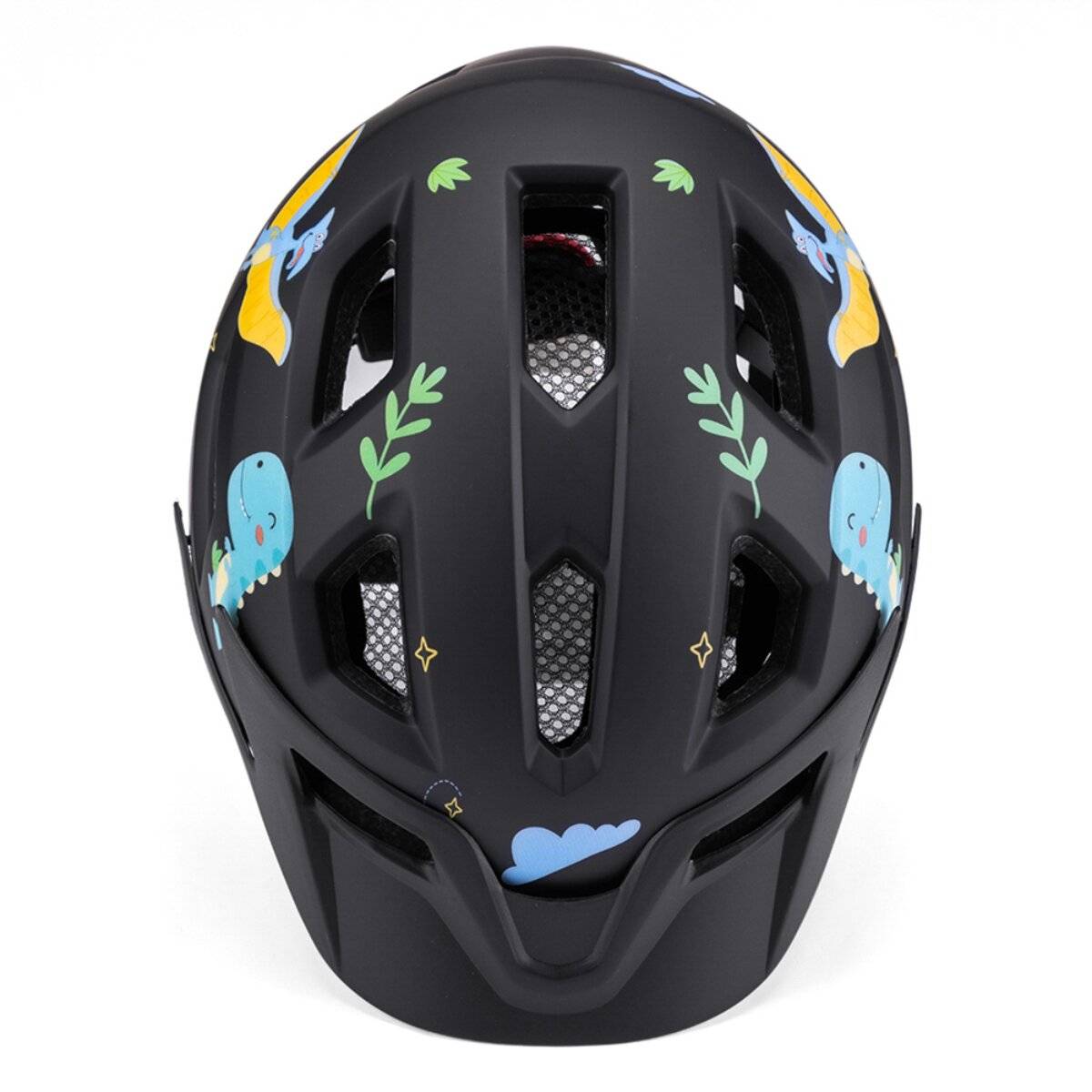 Casco da mountain bike per bambini Wozinsky con visiera rimovibile 360° System S Nero-3