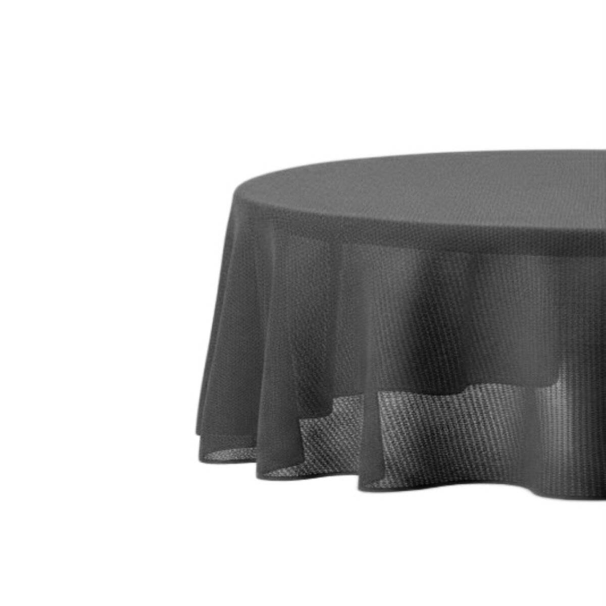 Tovaglia da giardino ø140 cm per giardino, terrazza e balcone - rotonda, impermeabile e facile da pulire, antracite-0