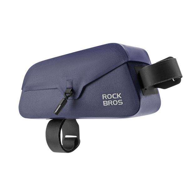 Borsa impermeabile da telaio per bicicletta Rockbros da 0,9 l con chiusura magnetica, blu