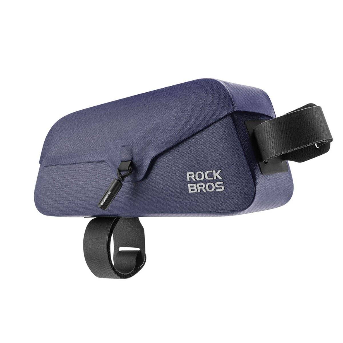 Borsa impermeabile da telaio per bicicletta Rockbros da 0,9 l con chiusura magnetica, blu-0