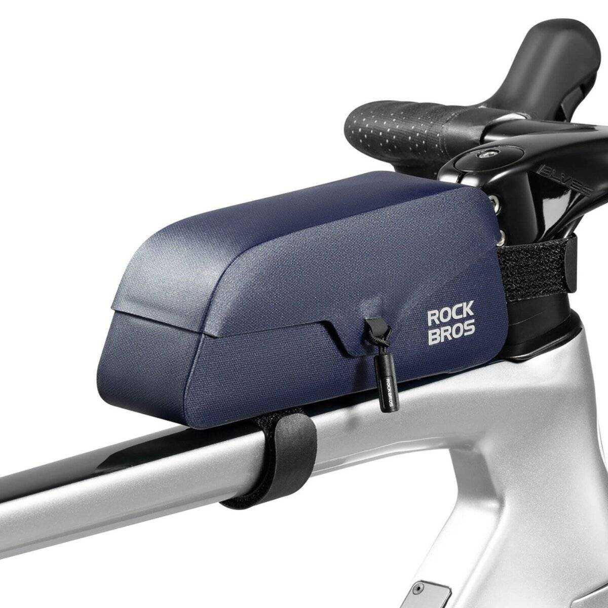 Borsa impermeabile da telaio per bicicletta Rockbros da 0,9 l con chiusura magnetica, blu-1