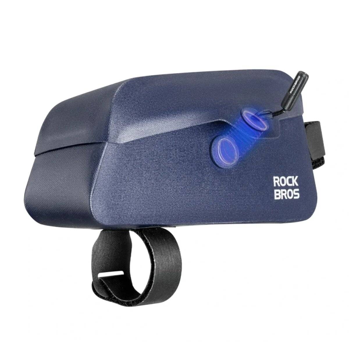 Borsa impermeabile da telaio per bicicletta Rockbros da 0,9 l con chiusura magnetica, blu-2