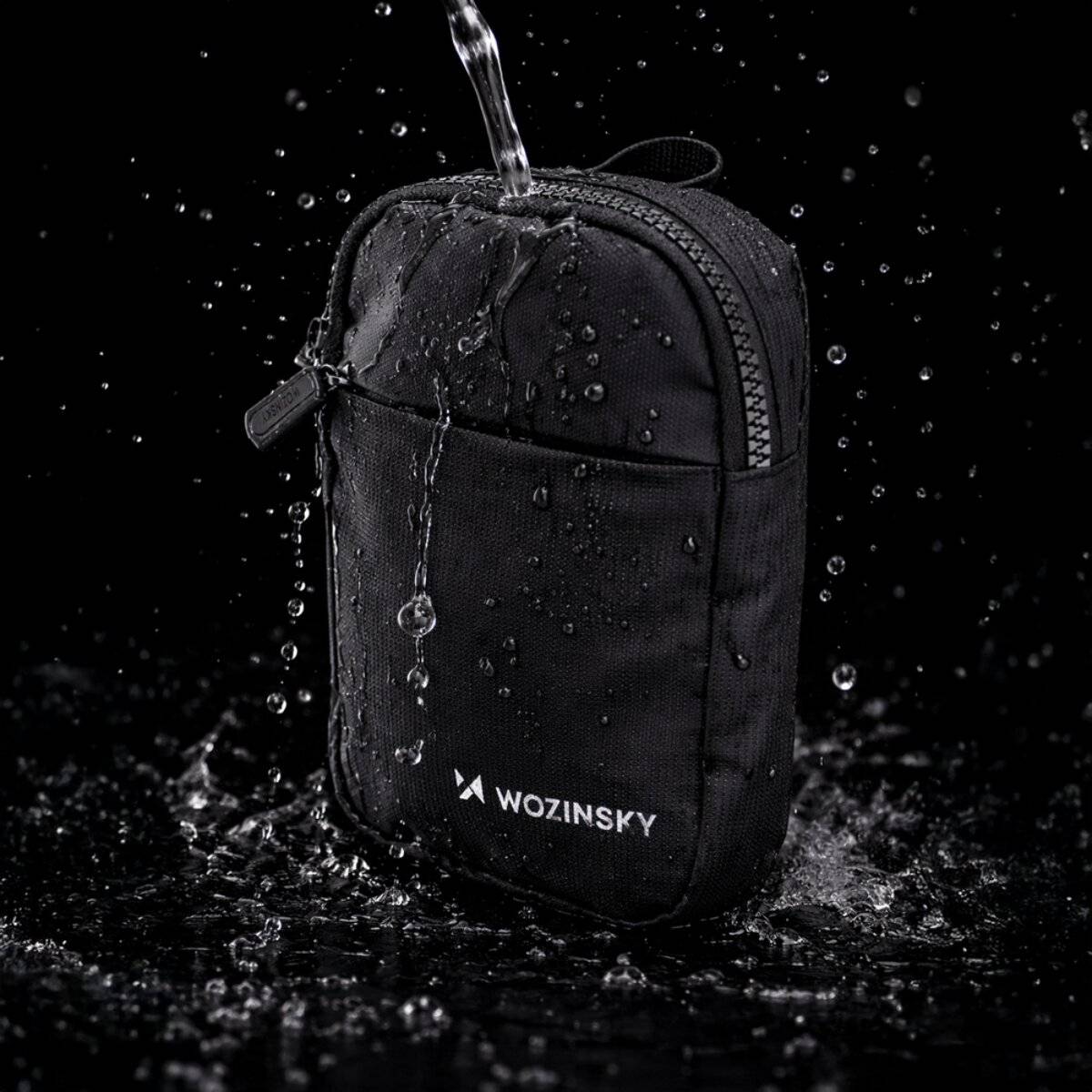 Borsa a tracolla Wozinsky Mini impermeabile con 2 scomparti per cellulare e accessori-4