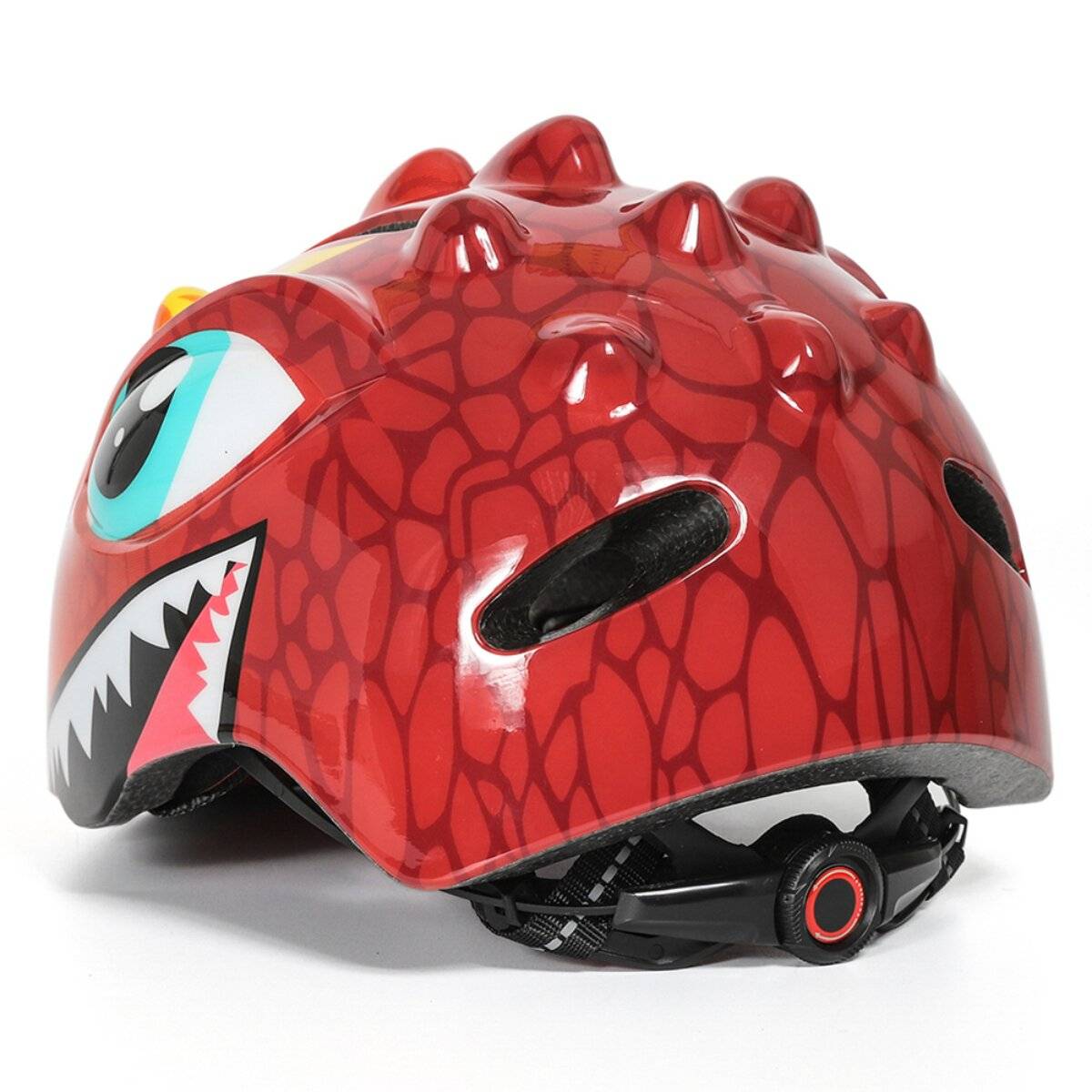 Casco da bicicletta leggero per bambini Wozinsky, taglia S 50-54 cm, sistema a 360°, rosso-3