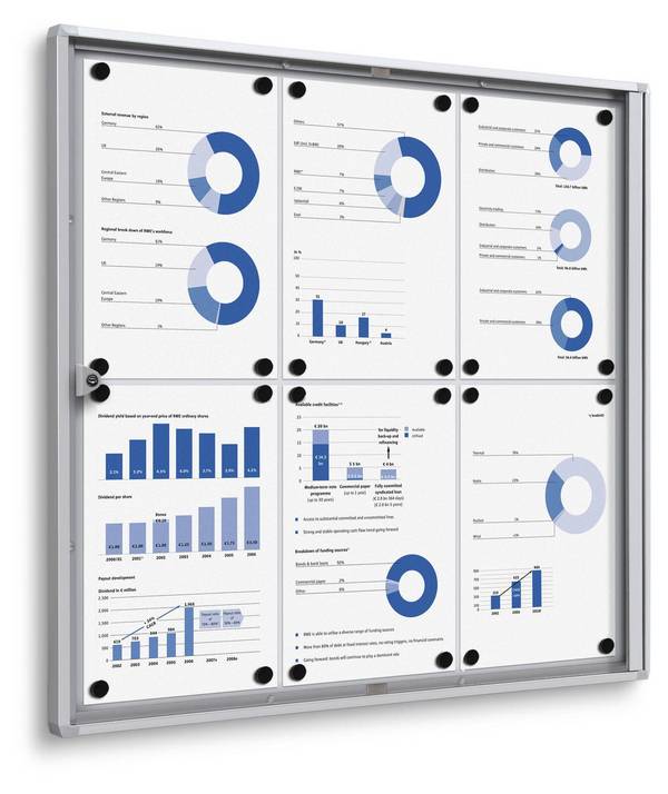 Showdown® Visualizza l'economia XS Schaukstöchen 6x Din A4 Nessuno argento d'argento