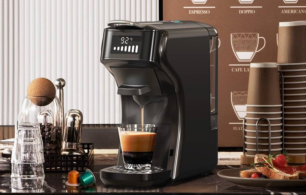 HiBREW - H1B-black - HiBREW 5-in-1-Kapselkaffeemaschine H1B-black (nero)-2