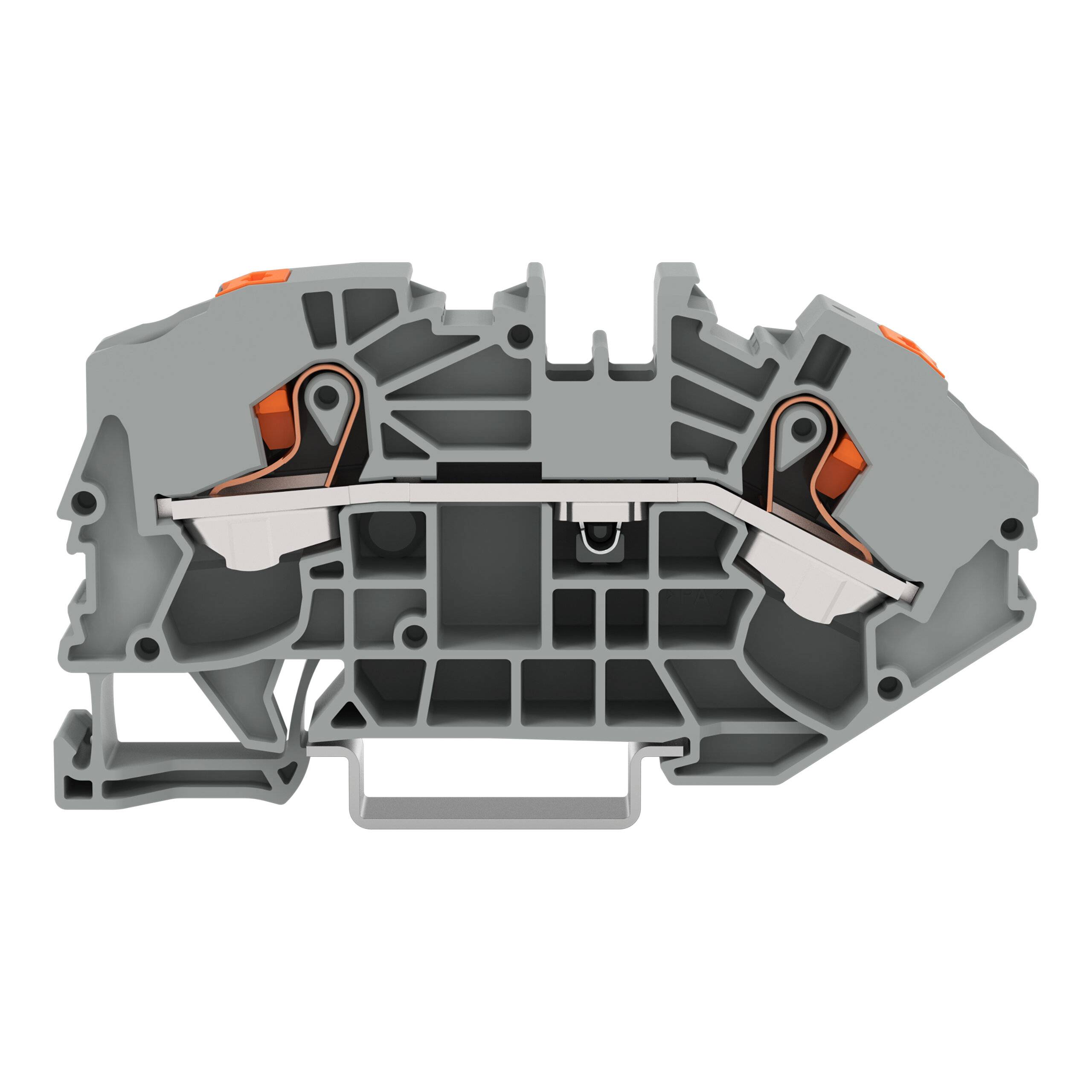 WAGO - 2216-7601 - 2-conductor supply terminal blocks for distribution boxes; with push-button; 16 mm²; side and center-2