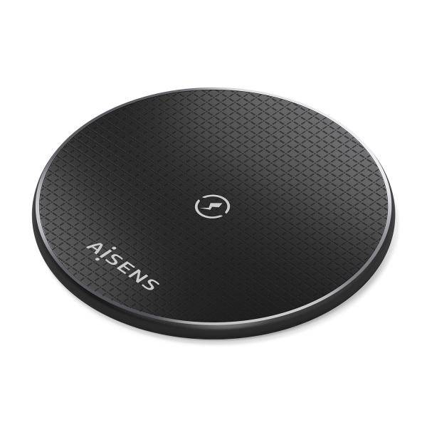 AISENS ASCH-15W1WC058-BK Caricabatterie per dispositivi mobili Smartphone Nero USB Carica wireless Interno-0