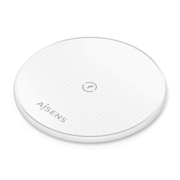 AISENS ASCH-15W1WC057-W Caricabatterie per dispositivi mobili Smartphone Bianco USB Carica wireless Interno-0