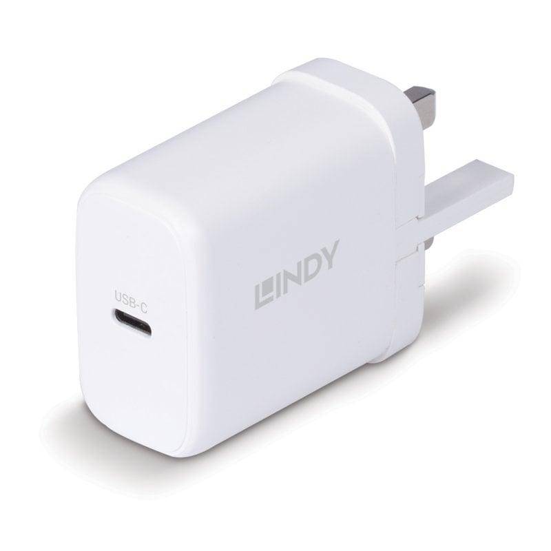 Lindy 73427 Caricabatterie per dispositivi mobili Universale Bianco AC Ricarica rapida Interno-0
