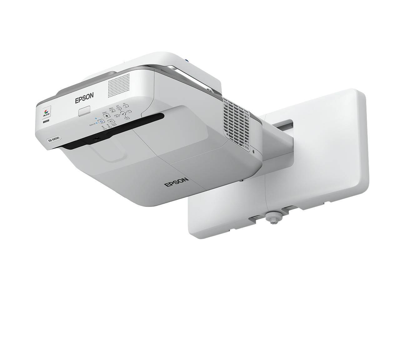 VIDEOPROIETTORE EPSON EB-685W Ottica Ultra Corta 3LCD WXGA 1280x800p 3500/140001 lamp 5000/10000 Staffa-0