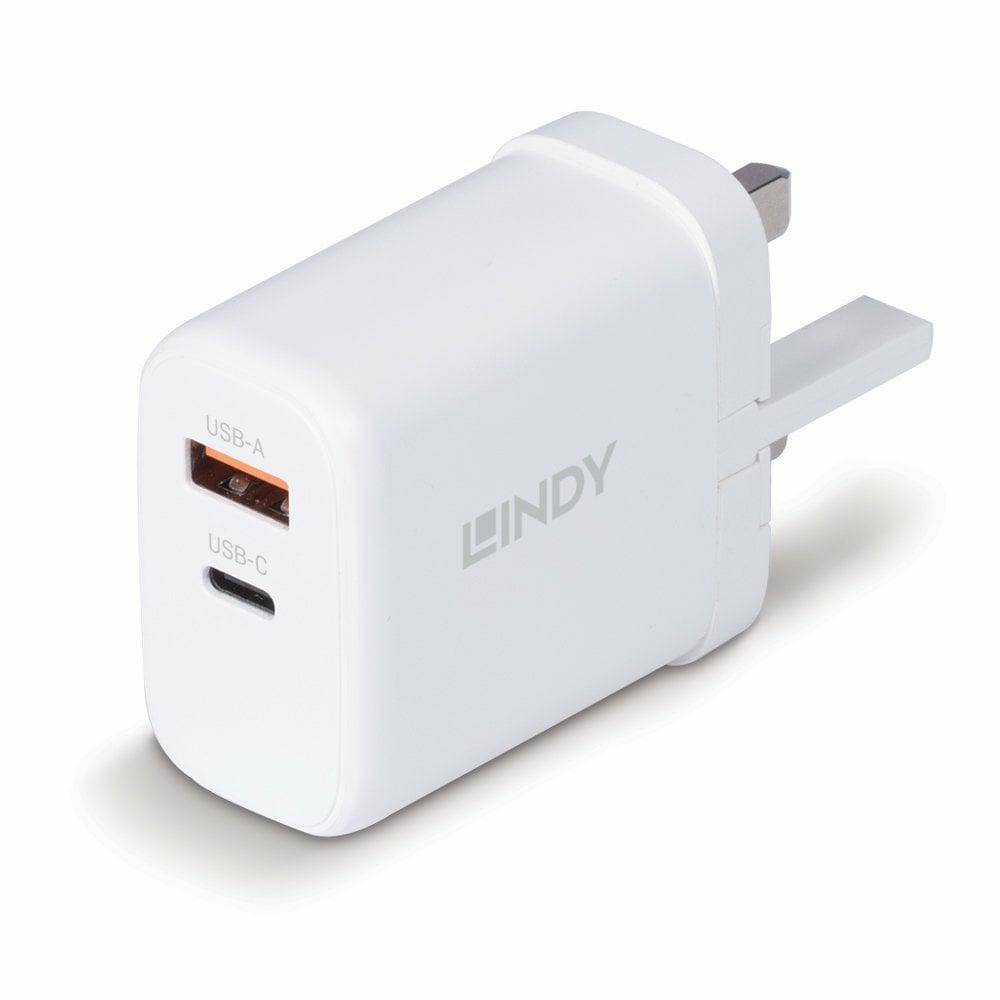 Lindy 73429 Caricabatterie per dispositivi mobili Universale Bianco AC Ricarica rapida Interno-0