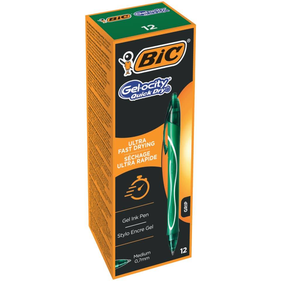 BIC Gel -City Boligrafo retrattile a secco rapido - Punt medio da 0,7 mm-2