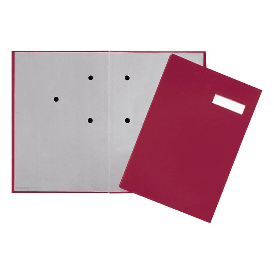 Libro firme Q-Connect 20 pagine 24x35 cm rosso KF31011-4