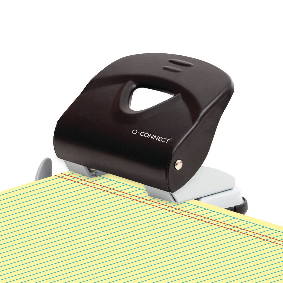 Perforatore a due fori Q-Connect 30 fogli nero KF14220-3