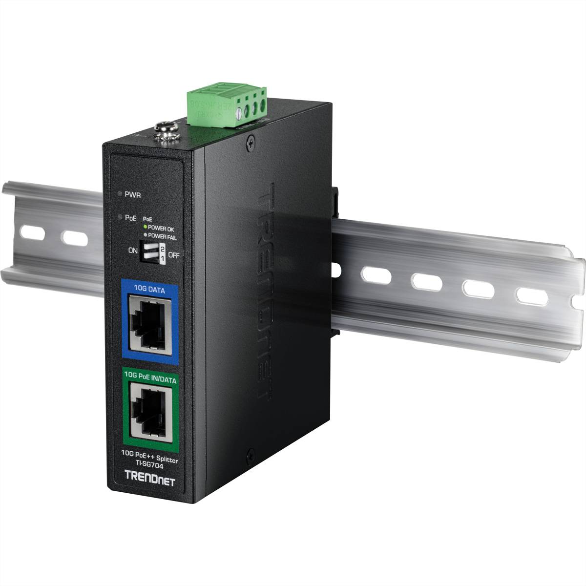 TrendNet TI-SG704 TRENDnet TI-SG704 10G PoE++ Splitter Ind Splitter PoE-2