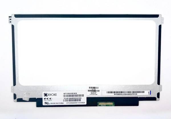11,6 LCD HD Glossy - 1366x768, LED Screen, 40pins - Bottom Right Connector, Side 4xBrackets - Warranty: 6M
