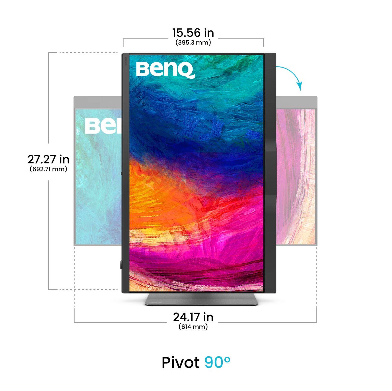MON 27IPS BENQ 4K CALIBRATION RJ45 PD2770UA PIVOT-4