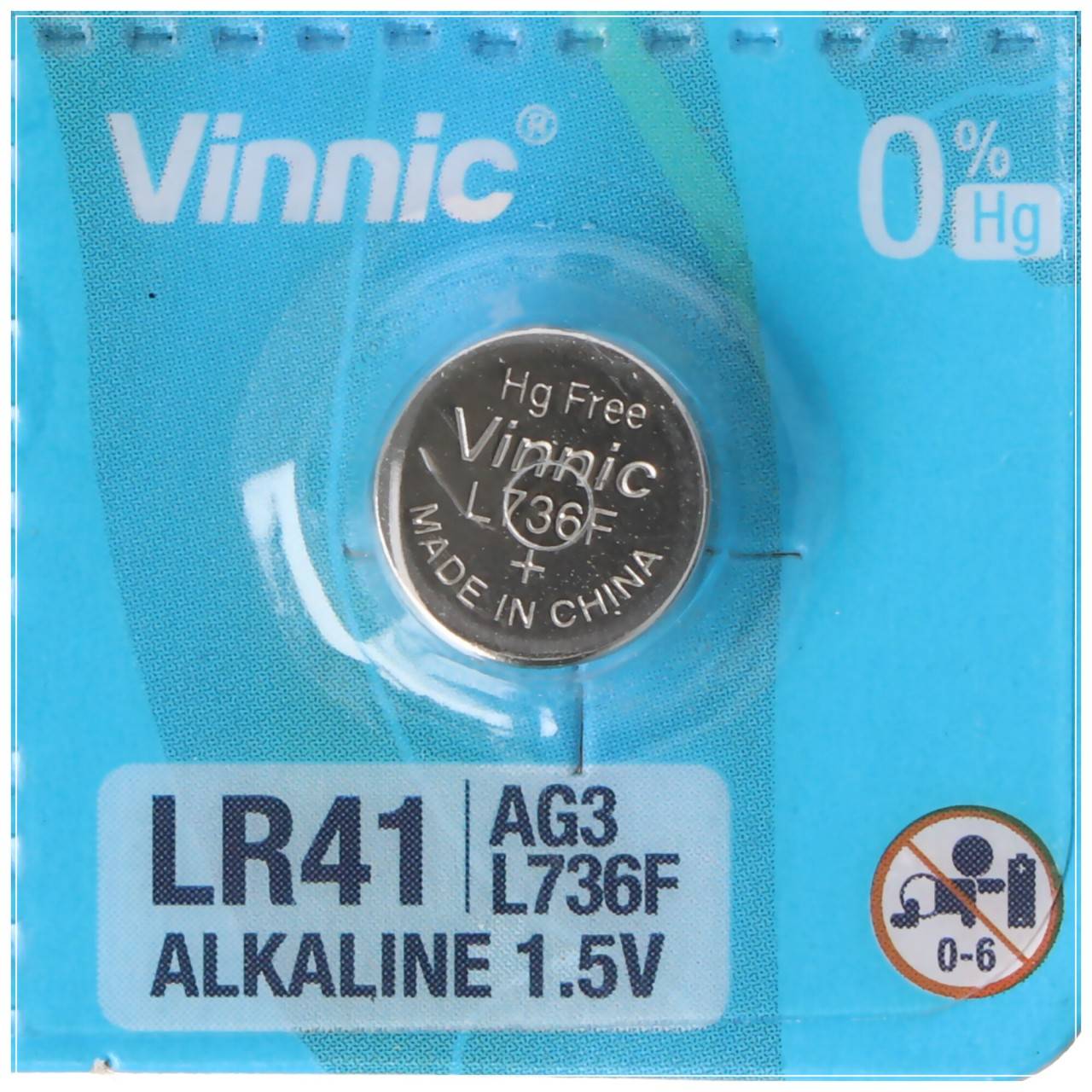 Batteria alcalina da 10 pezzi AG3, batteria alcalina LR41 L736F, AG3, L736 F, G3, G3A, SR41-2