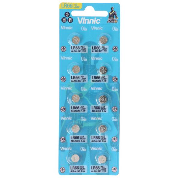Set di 10 batterie AG 4, LR66, L626F, V376, V377 batterie a bottone LR626, 1,5 V tipicamente 18 mAh