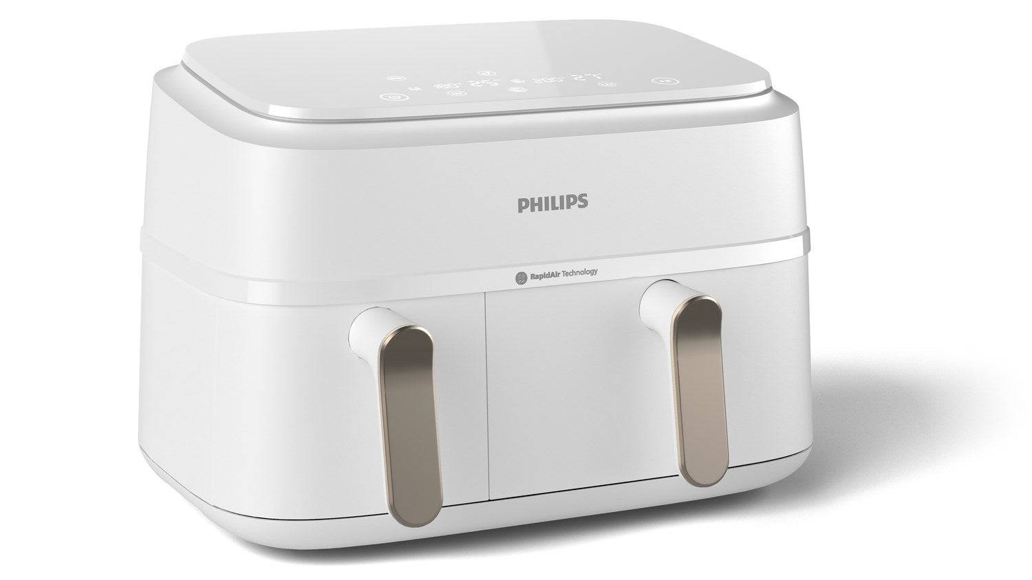 Philips NA353/10 FRIGGITRICE AD ARIA DUAL BASKET 9L 1.5KG CON DOPPIO CESTELLO WHITE-1