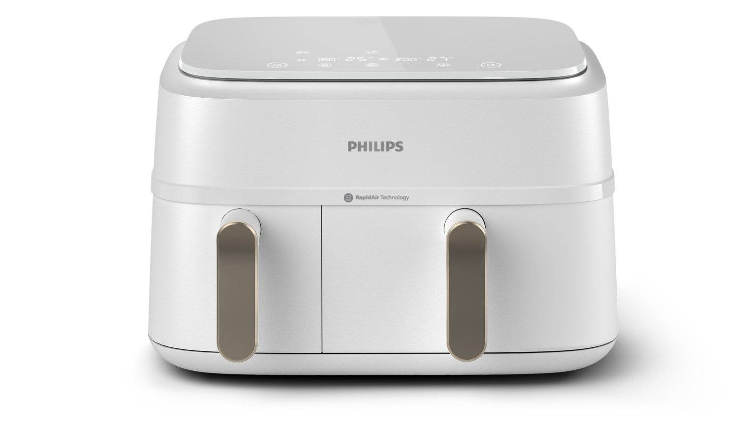 Philips NA353/10 FRIGGITRICE AD ARIA DUAL BASKET 9L 1.5KG CON DOPPIO CESTELLO WHITE-2