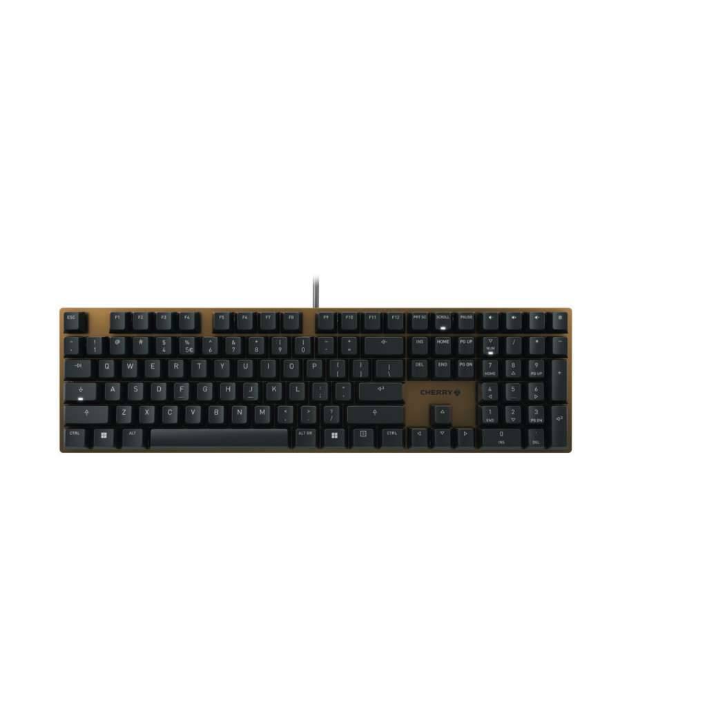 CHERRY KC 200 MX - Tastatur - USB - QWERTY - US mit Euro-Symbol - Tastenschalter: CHERRY MX2A Brown - Schwarz - plastikf-0