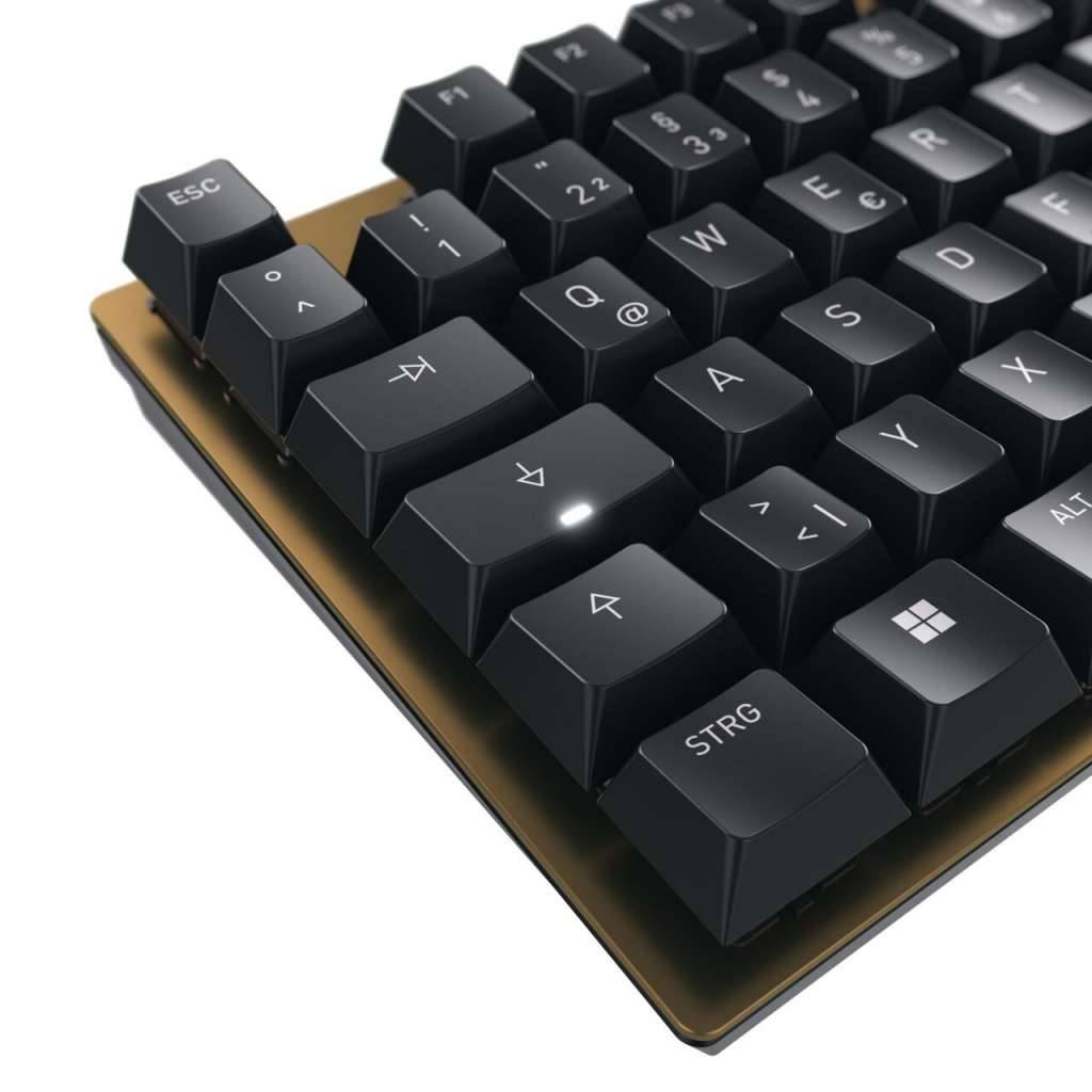 CHERRY KC 200 MX - Tastatur - USB - QWERTY - US mit Euro-Symbol - Tastenschalter: CHERRY MX2A Brown - Schwarz - plastikf-4