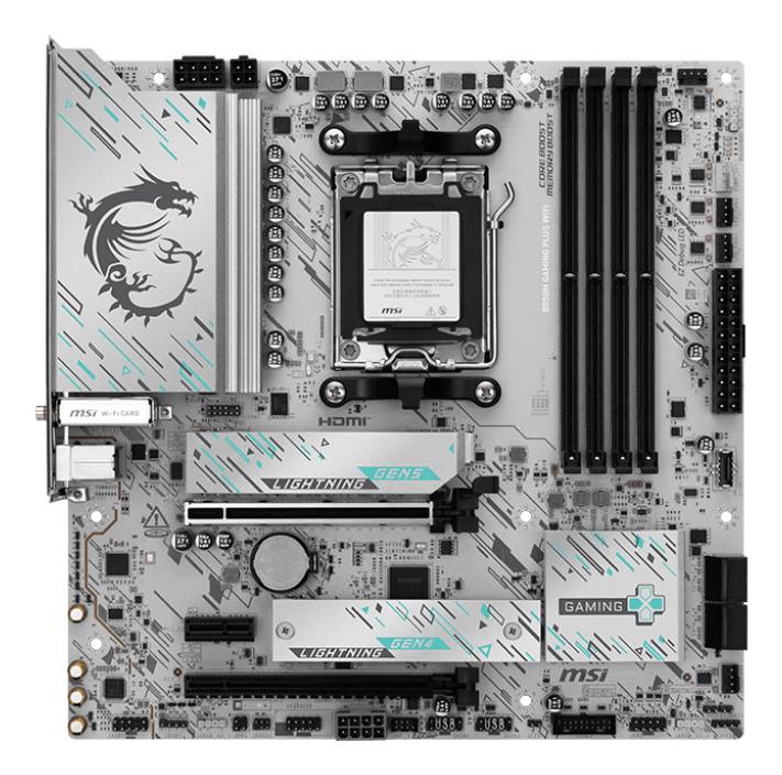 MSI MB B850M GAMING PLUS WIFI,B850M,AM5,4DDR5,2PCI-Ex16,1PCI-Ex1,2M.2,4SATA3,6USB3.2 Gen2,5USB3-1