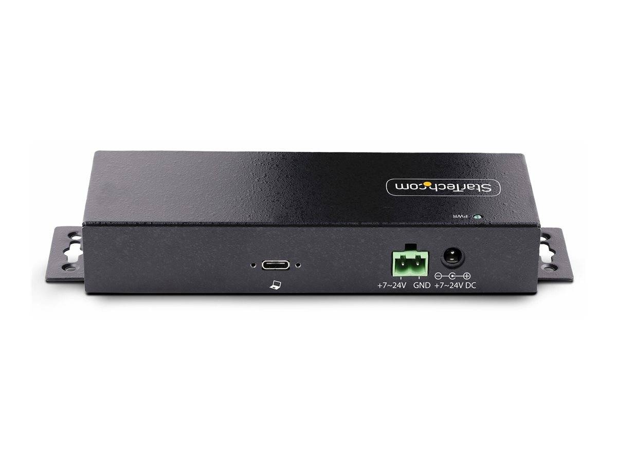StarTech.com Hub USB a 7 porte industriale da 10 Gbps con alimentatore, in metallo, montabile, 5 porte USB-A e 2 porte-4