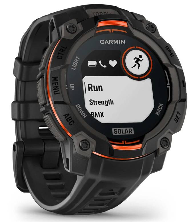 Garmin Instinct 3 45mm Smartwatch Solar Gps 10atm Torcia Led 28 Giorni Nero-2
