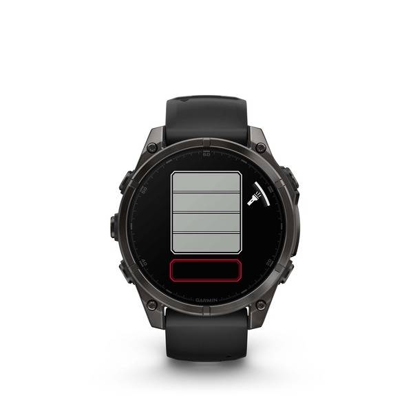 Garmin Fenix 8, 47mm, Sapphire Amoled, Carbon Gray Dlc Titanium Con Cinturino Black-1